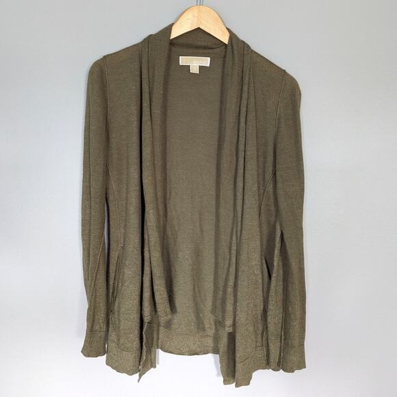Michael Kors Olive Green Cardigan size Small - Picture 1 of 4